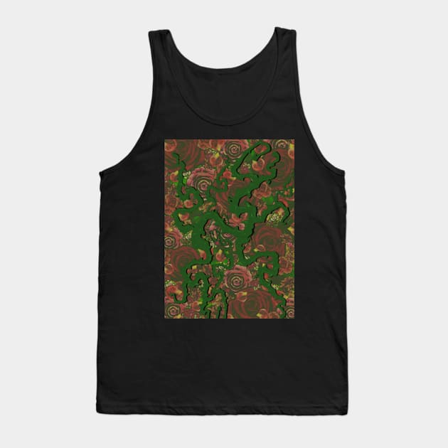 Vines (floral background) Tank Top by BoneArtPetite